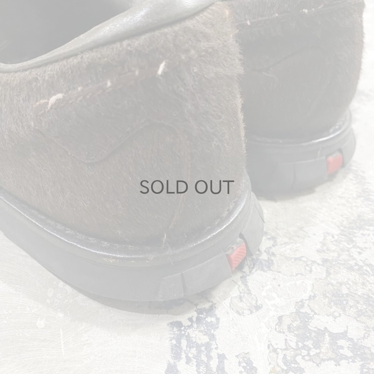 画像5: 【PRADA】UNBORN CALF LEATHER SNEAKER / 8(27cm) / MADE IN ITALY (5)