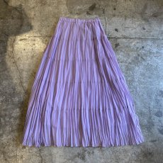 画像2: PLEATED WASHER LAVENDER COLOR SKIRT / W25~W29 (2)