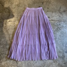 画像1: PLEATED WASHER LAVENDER COLOR SKIRT / W25~W29 (1)