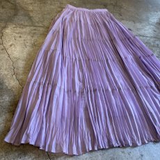 画像3: PLEATED WASHER LAVENDER COLOR SKIRT / W25~W29 (3)