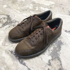 画像1: 【PRADA】UNBORN CALF LEATHER SNEAKER / 8(27cm) / MADE IN ITALY (1)