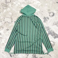 画像2: STRIPE PATTERN HOODIE L/S TEE / Mens L (2)