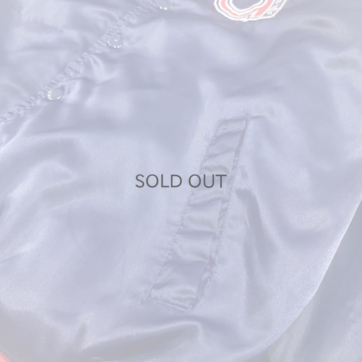 画像4: 80's【adidas】SATIN VARSITY JACKET / Mens M(L) (4)