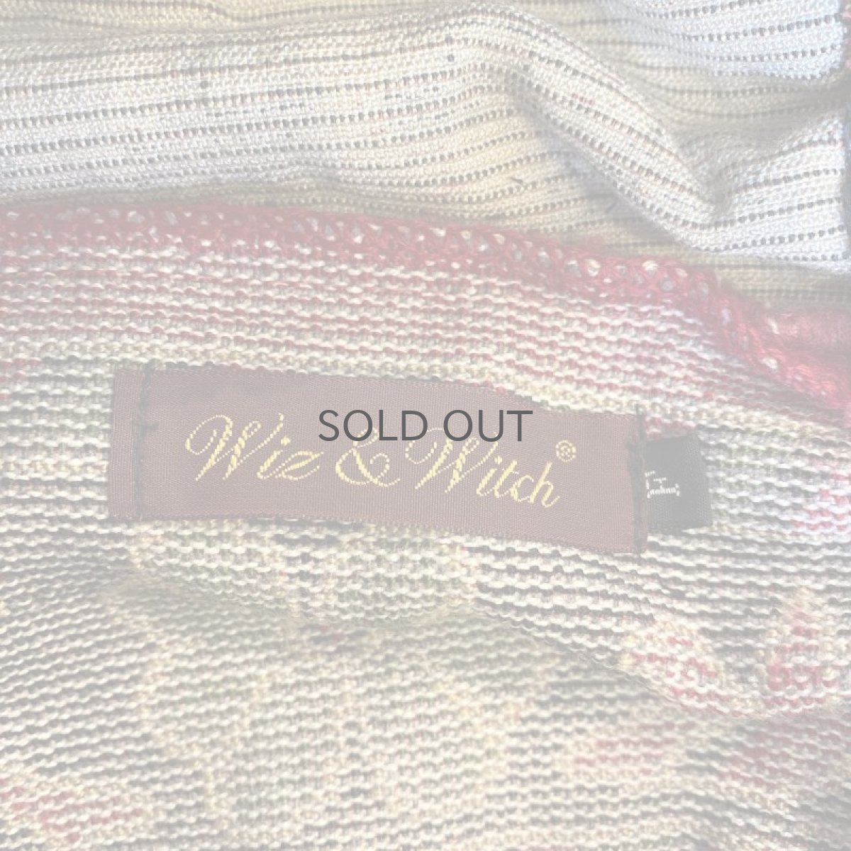 画像9: 【Wiz&Witch】"UNITED" VINTAGE RUG BACK SLIT LONG SKIRT / FREE (9)