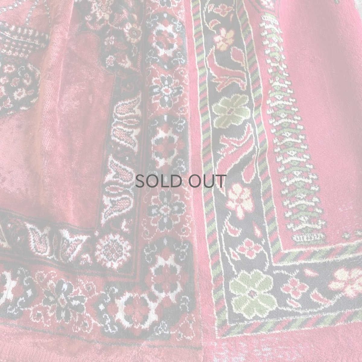 画像6: 【Wiz&Witch】"UNITED" VINTAGE RUG BACK SLIT LONG SKIRT / FREE (6)