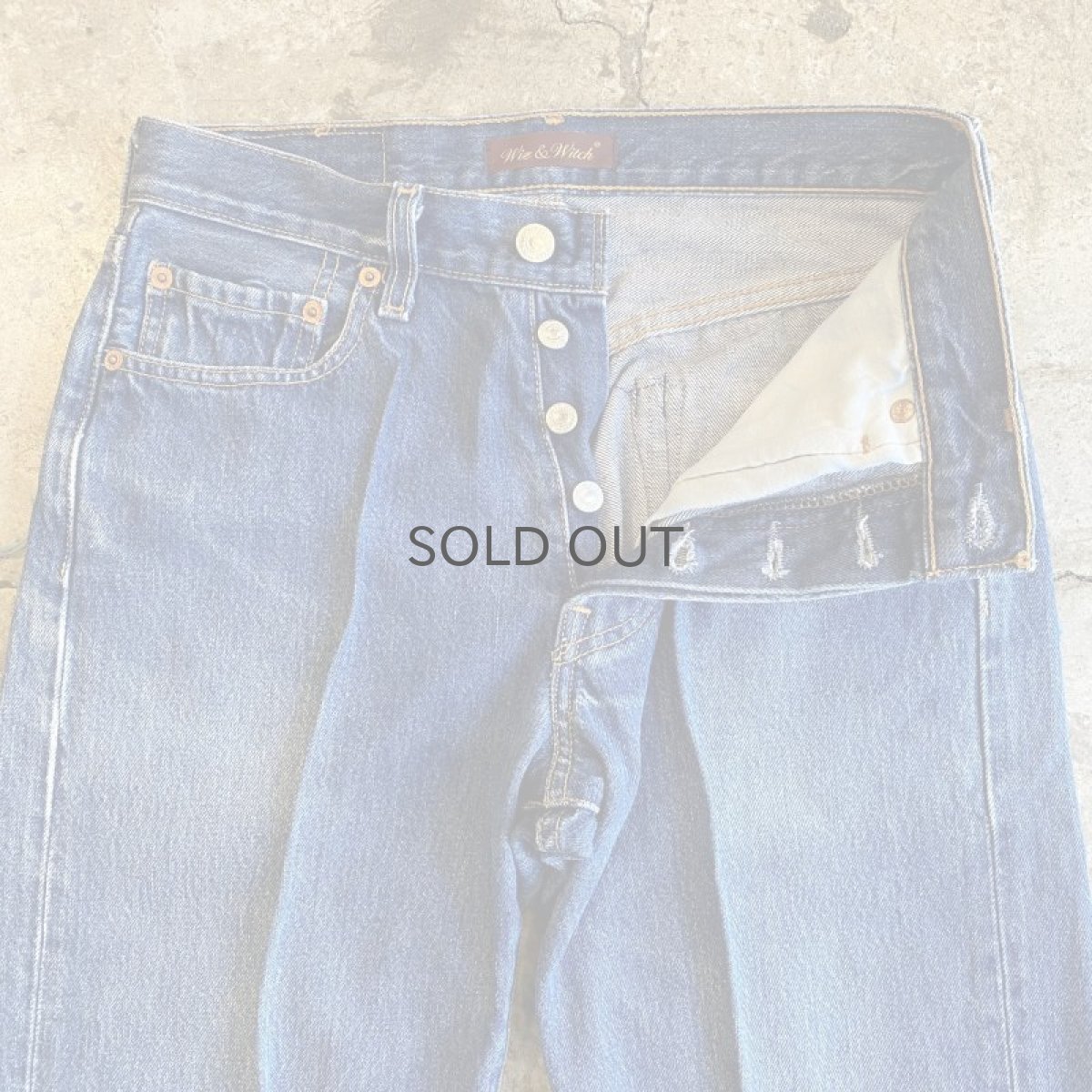 画像7: 【Wiz&Witch】"DIRTY BEAUTIFUL"  VINTAGE RUG FRINGE DENIM PANTS / W28 (7)