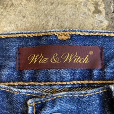画像10: 【Wiz&Witch】"DIRTY BEAUTIFUL"  VINTAGE RUG FRINGE DENIM PANTS / W28 (10)