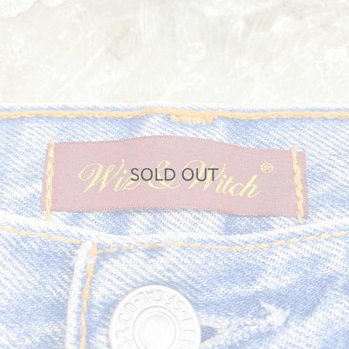 画像8: 【Wiz&Witch】"DIRTY BEAUTIFUL" CRUST ART JEANS / W30 (8)