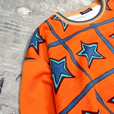 画像3: 【YVES SAINT LAURENT】STAR PATTERN SWEAT / Mens L (3)