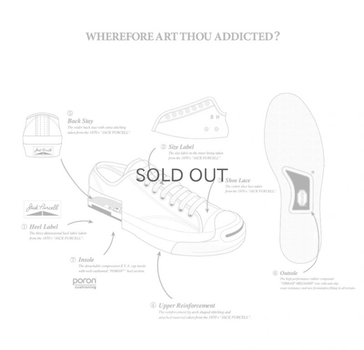 画像11: 30% OFF!!【CONVERSE ADDICT】- JACK PURCELL® CANVAS / KHAKI (11)