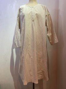 画像9: 20's~30's ANTIQUE FRANCE LINEN ONE-PIECE / Ladies M (9)