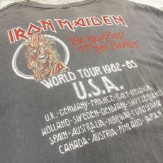 画像9: 80's "IRON MAIDEN" WORLD TOUR TEE / Mens XL (9)