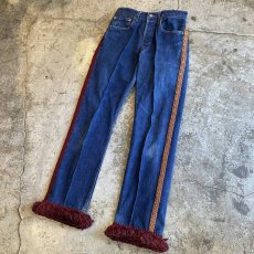 画像3: 【Wiz&Witch】"DIRTY BEAUTIFUL"  VINTAGE LINE FRINGE JEANS / W28 (3)