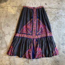 画像2: OLD ALL OVER PATTERN MERMAID SKIRT / W27 (2)