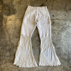 画像2: 【Wiz&Witch】"UNITED" VINTAGE LACE FLARE PANTS / W28 (2)