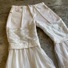 画像4: 【Wiz&Witch】"UNITED" VINTAGE LACE FLARE PANTS / W29 (4)