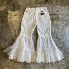 画像2: 【Wiz&Witch】"UNITED" VINTAGE LACE FLARE PANTS / W29 (2)