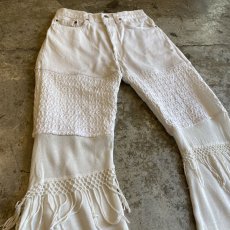 画像3: 【Wiz&Witch】"UNITED" VINTAGE LACE FLARE PANTS / W28 (3)