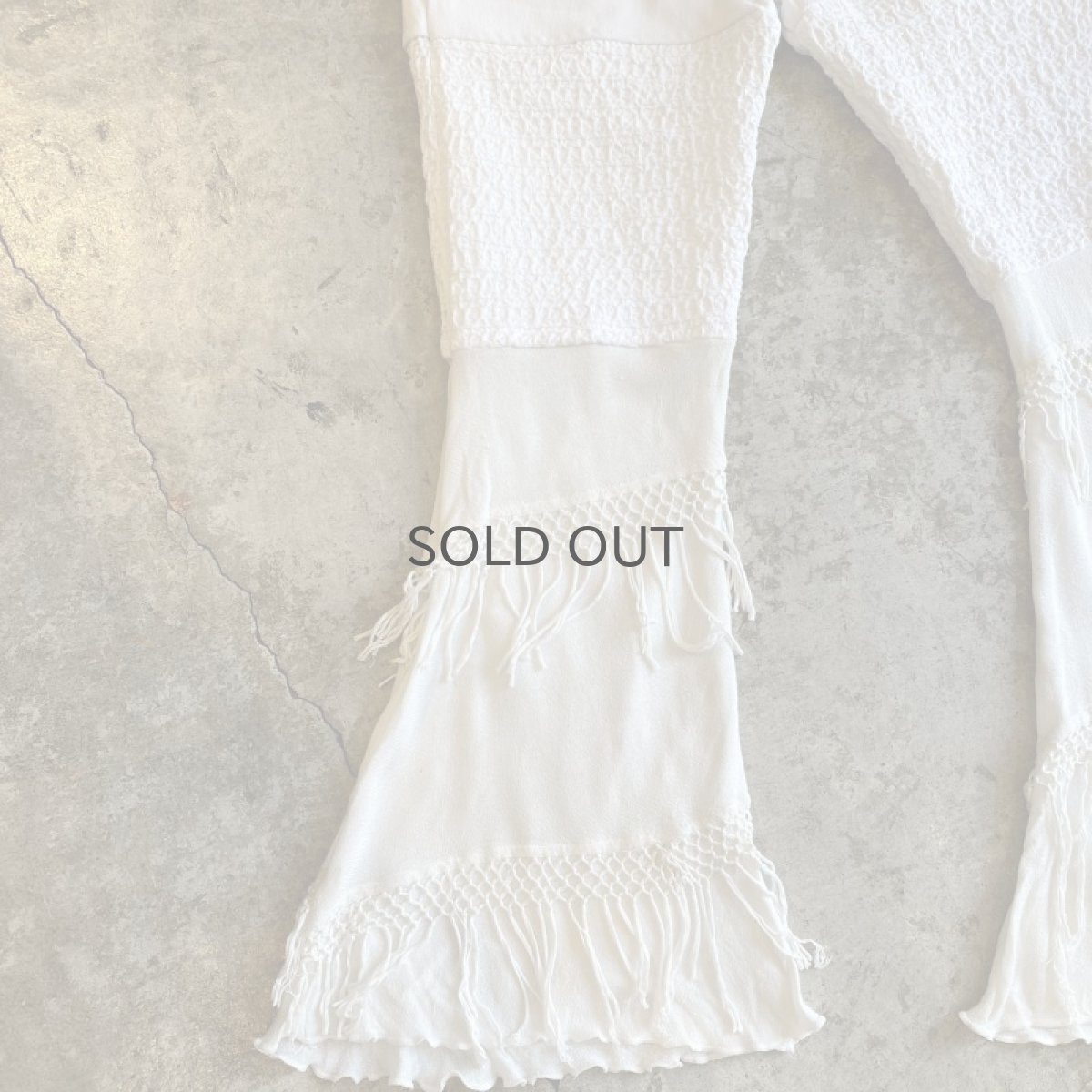 画像5: 【Wiz&Witch】"UNITED" VINTAGE LACE FLARE PANTS / W28 (5)