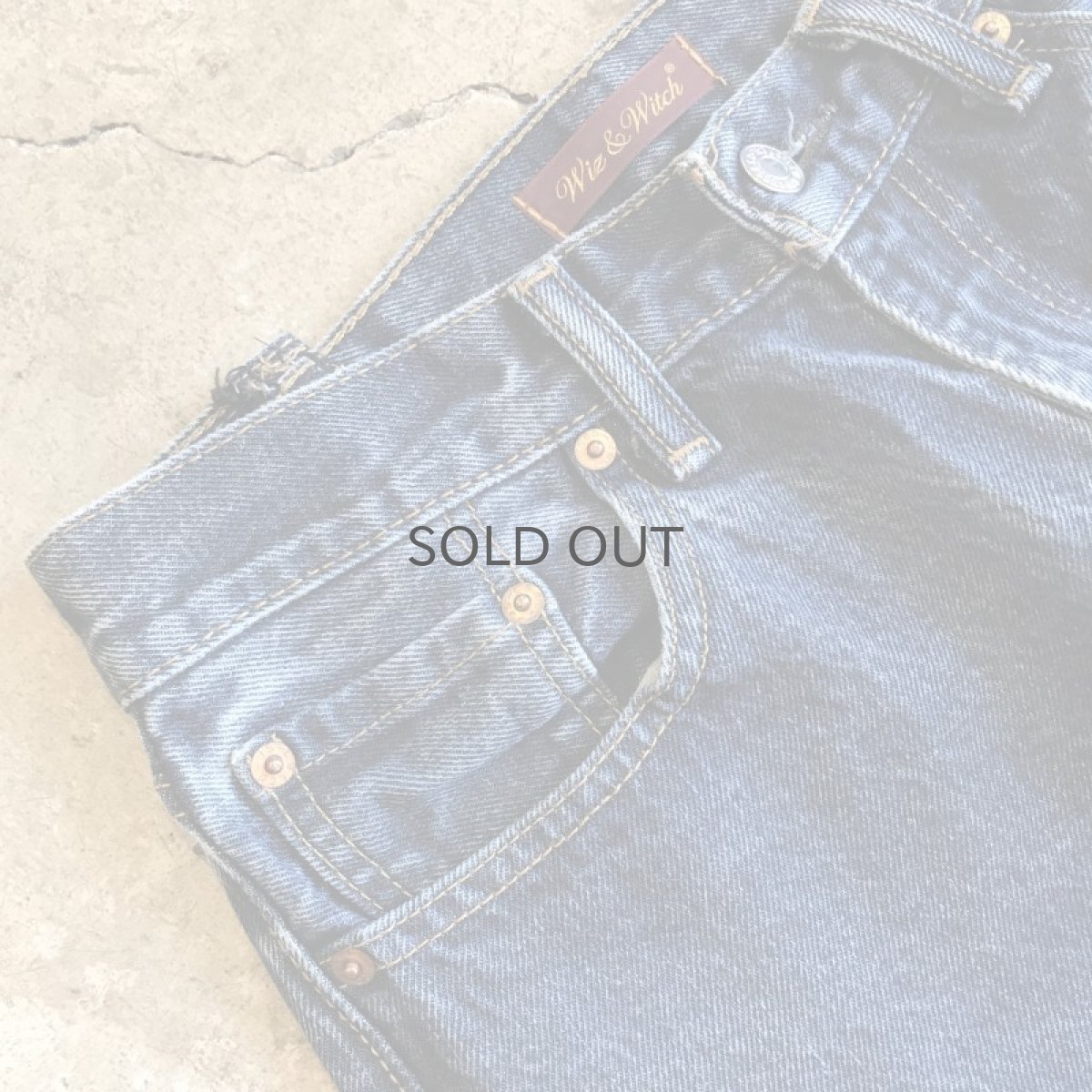 画像5: 【Wiz&Witch】"UNITED" DENIM × KNIT JEANS / W28 (5)