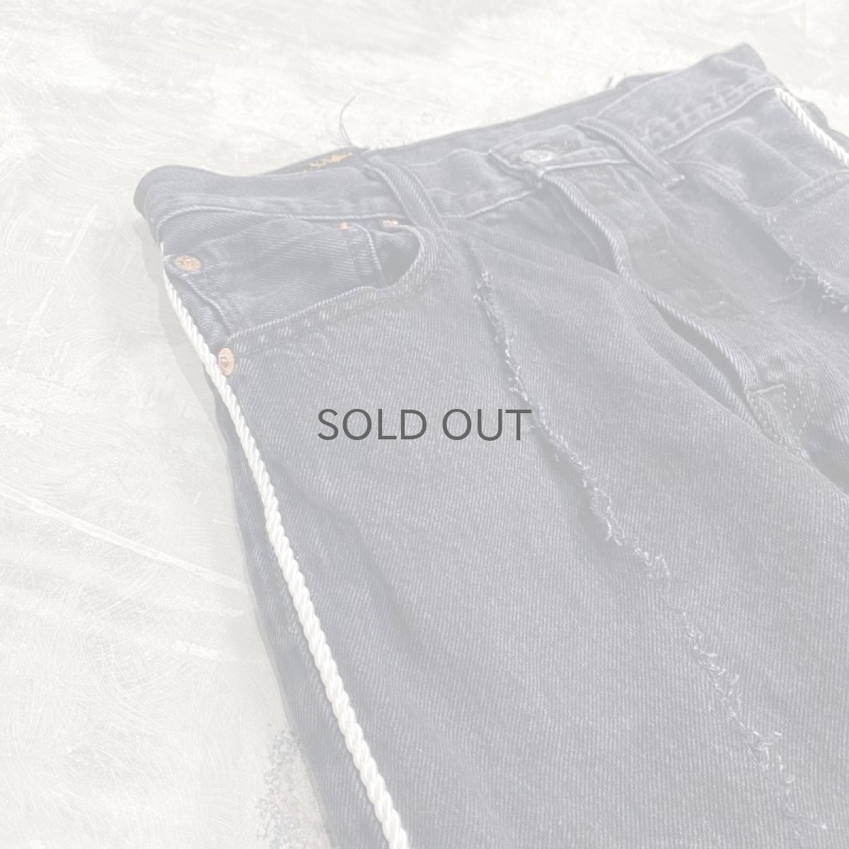 画像4: 【Wiz&Witch】 "DIRTY BEAUTIFUL" SIDE LINE SLIM JEANS / W29 (4)