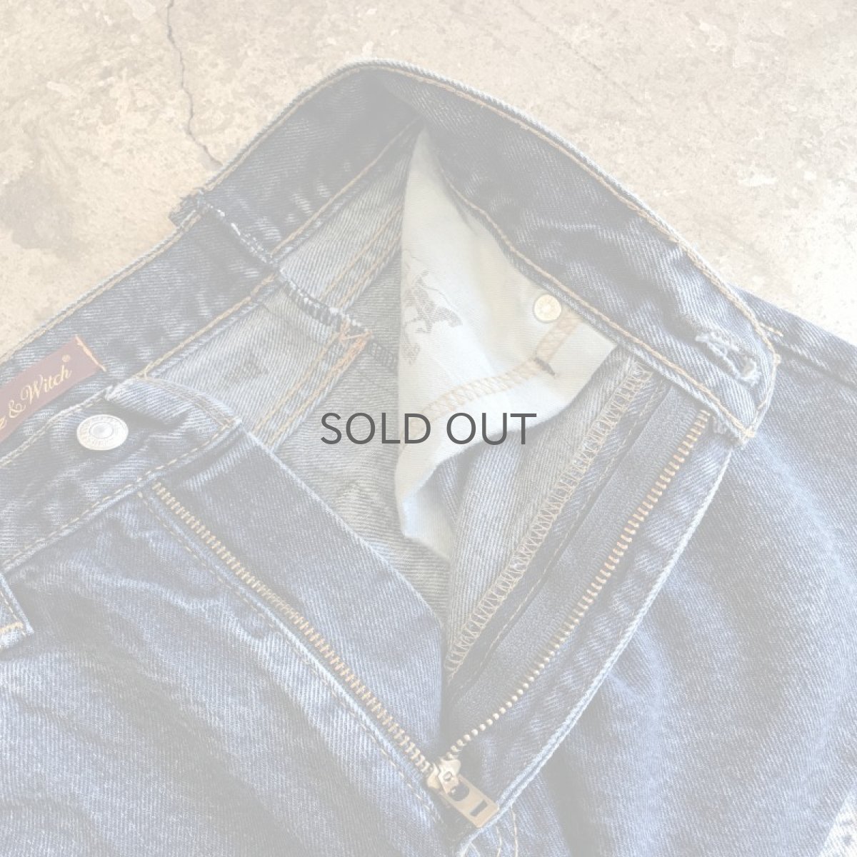 画像6: 【Wiz&Witch】"UNITED" DENIM × KNIT JEANS / W28 (6)