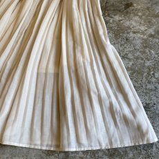 画像6: WHITE COLOR PLEATED LONG SKIRT / W25~W29 (6)