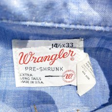 画像8: 70's【WRANGLER】EMBROIDERY DENIM SHIRT / Mens M / MADE IN USA (8)