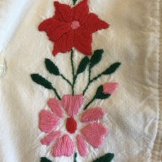 画像10: OLD COLOR FLOWER EMBROIDERY TOPS / Ladies M (10)