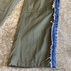 画像7: 【Wiz&Witch】"UNITED" DENIM SIDE LINE MILITARY PANTS / W29 (7)