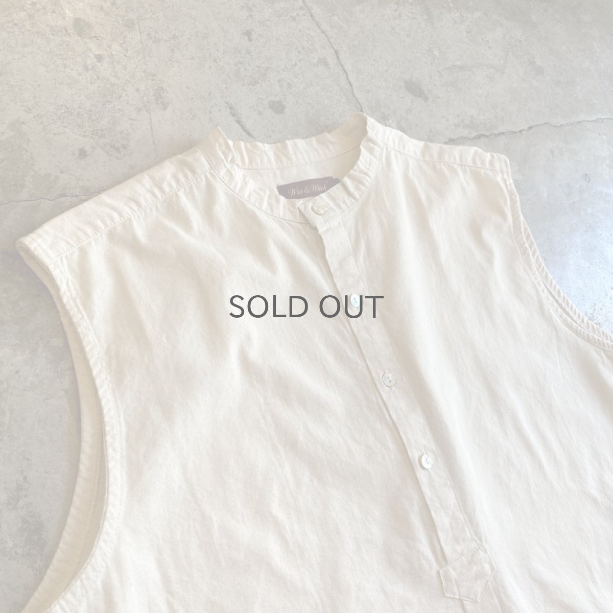 画像4: 【Wiz&Witch】"GYPSY" EURO HENLEY N/S SHIRT / WHITE / Ladies L (4)