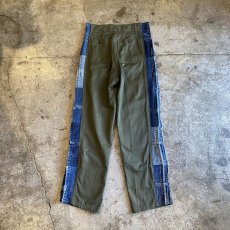 画像2: 【Wiz&Witch】"UNITED" DENIM SIDE LINE MILITARY PANTS / W29 (2)