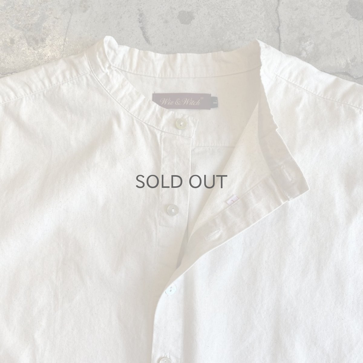 画像5: 【Wiz&Witch】"GYPSY" EURO HENLEY N/S SHIRT / WHITE / Ladies L (5)