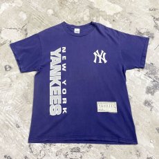 画像1: "NEW YORK YANKEES" LOGO PRINT TEE / Mens L (1)