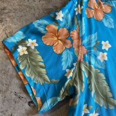 画像5: FLORAL PATTERN ALOHA RAYON COLOR SHIRTS / Ladies L (5)