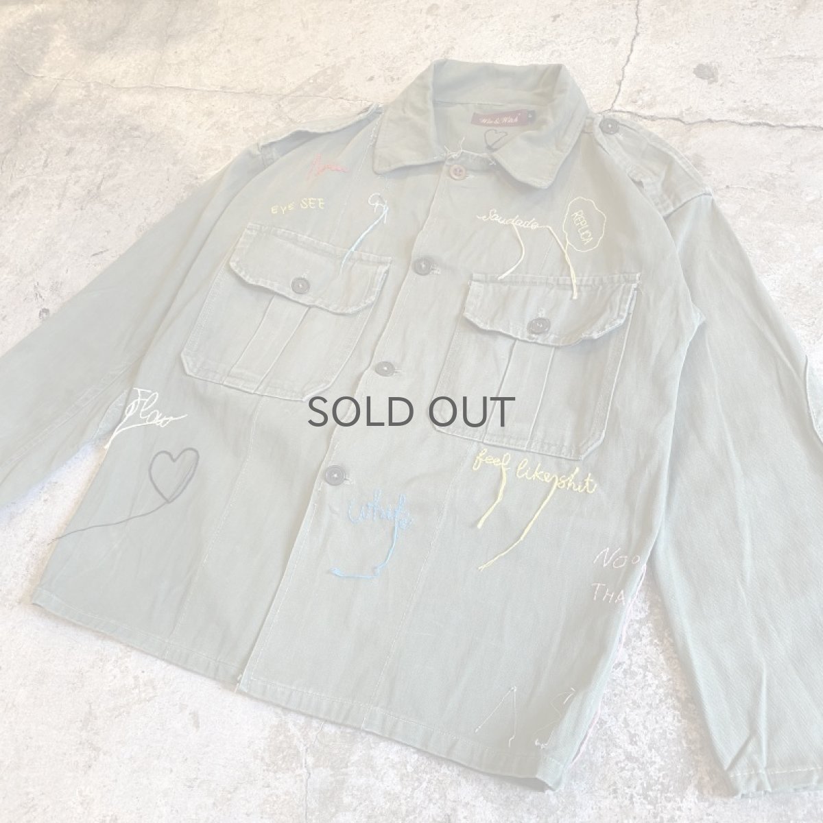 画像3: 【Wiz&Witch×KEEN KEEN】"MOCO" VINTAGE MILITARY SHIRT JACKET / OS (3)