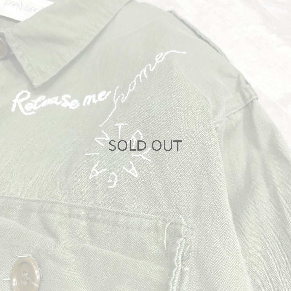 画像4: 【Wiz&Witch×KEEN KEEN】"MOCO" VINTAGE MILITARY SHIRT JACKET / OS (4)