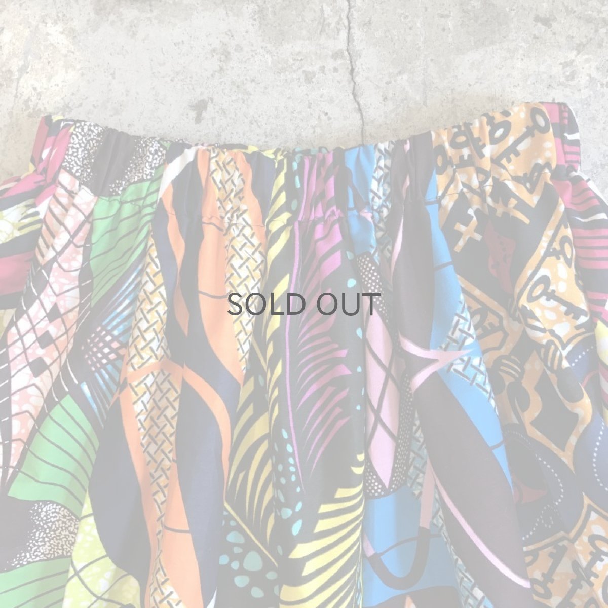 画像11: 【Wiz&Witch】AFRICAN BATIK MULTI MAXI SKIRT (A) / FREE  (11)