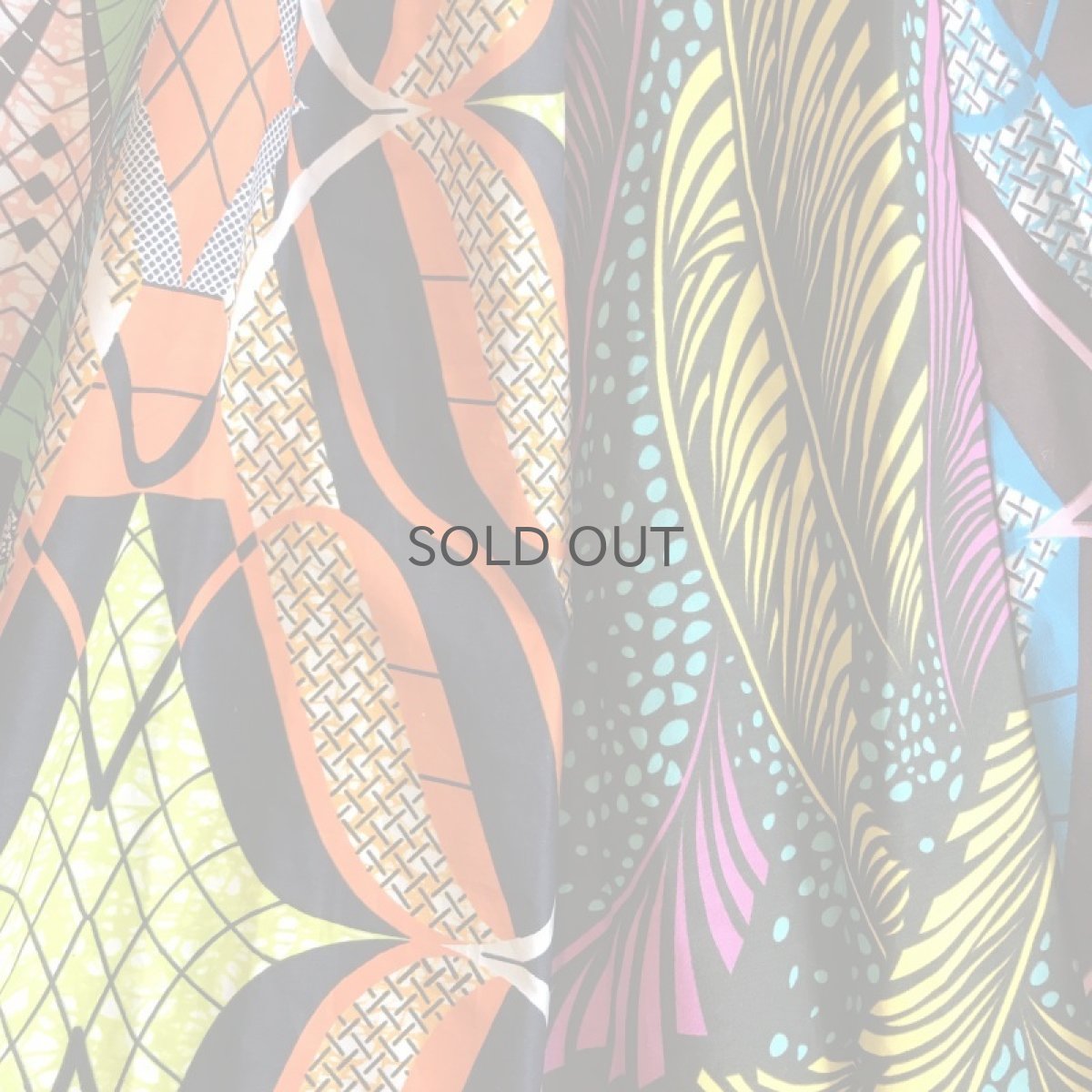 画像9: 【Wiz&Witch】AFRICAN BATIK MULTI MAXI SKIRT (A) / FREE  (9)