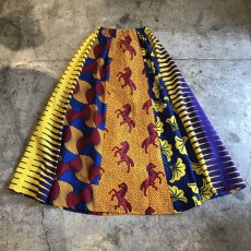 画像1: 【Wiz&Witch】AFRICAN BATIK MULTI MAXI SKIRT (B) / FREE  (1)