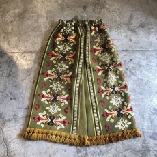 画像2: 【Wiz&Witch】"UNITED" VINTAGE RUG LONG SKIRT / FREE (2)