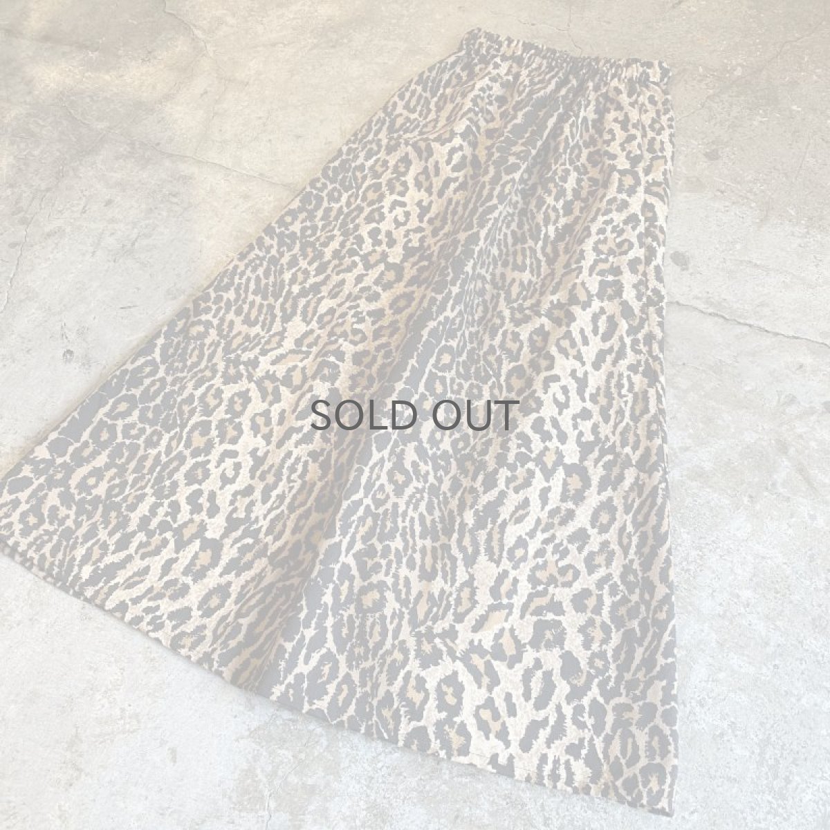 画像4: 【Wiz&Witch】OLD FABRIC LEOPARD SKIRT / FREE (4)