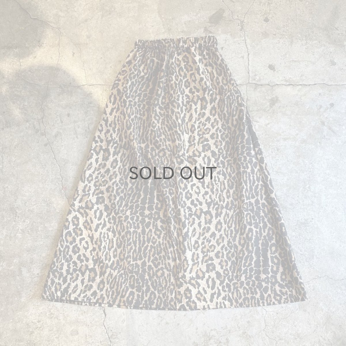 画像2: 【Wiz&Witch】OLD FABRIC LEOPARD SKIRT / FREE (2)
