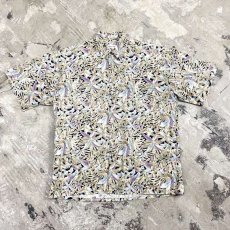 画像1: OLD BOTANICAL PATTERN S/S SHIRT / Mens L (1)