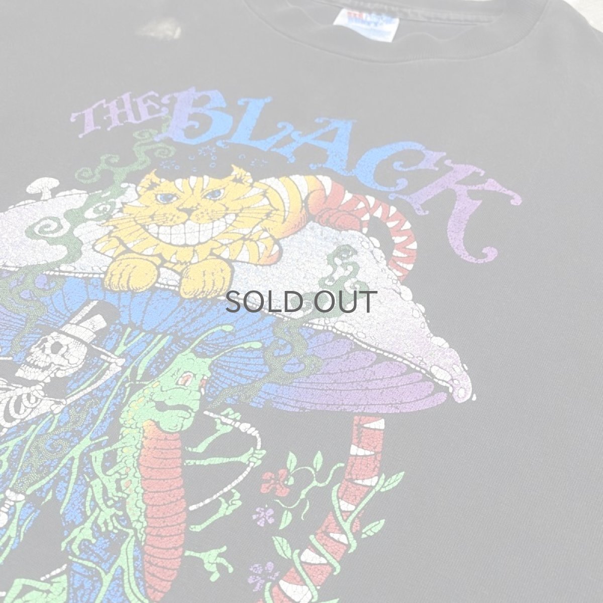 画像4: 90's "THE BLACK OCEAN BEACH" CHESHIRE CAT TEE / Mens XL / MADE IN USA (4)