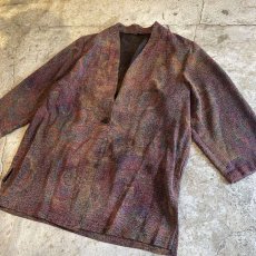 画像3: ART PATTERN SEE THROUGH JACKET / Ladies L (3)