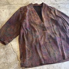 画像4: ART PATTERN SEE THROUGH JACKET / Ladies L (4)