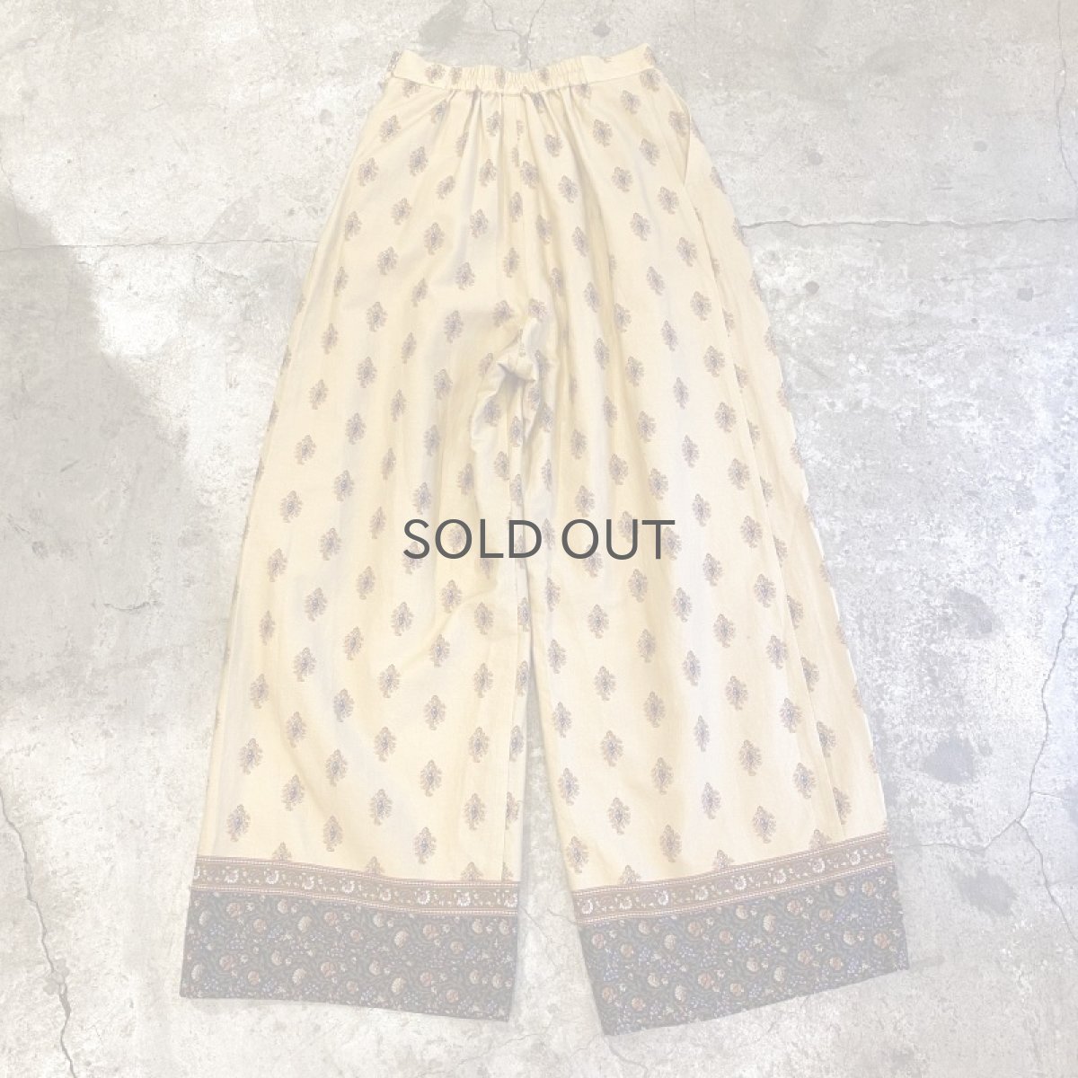 画像2: ALL OVER PATTERN WIDE PANTS / W24~W28 (2)