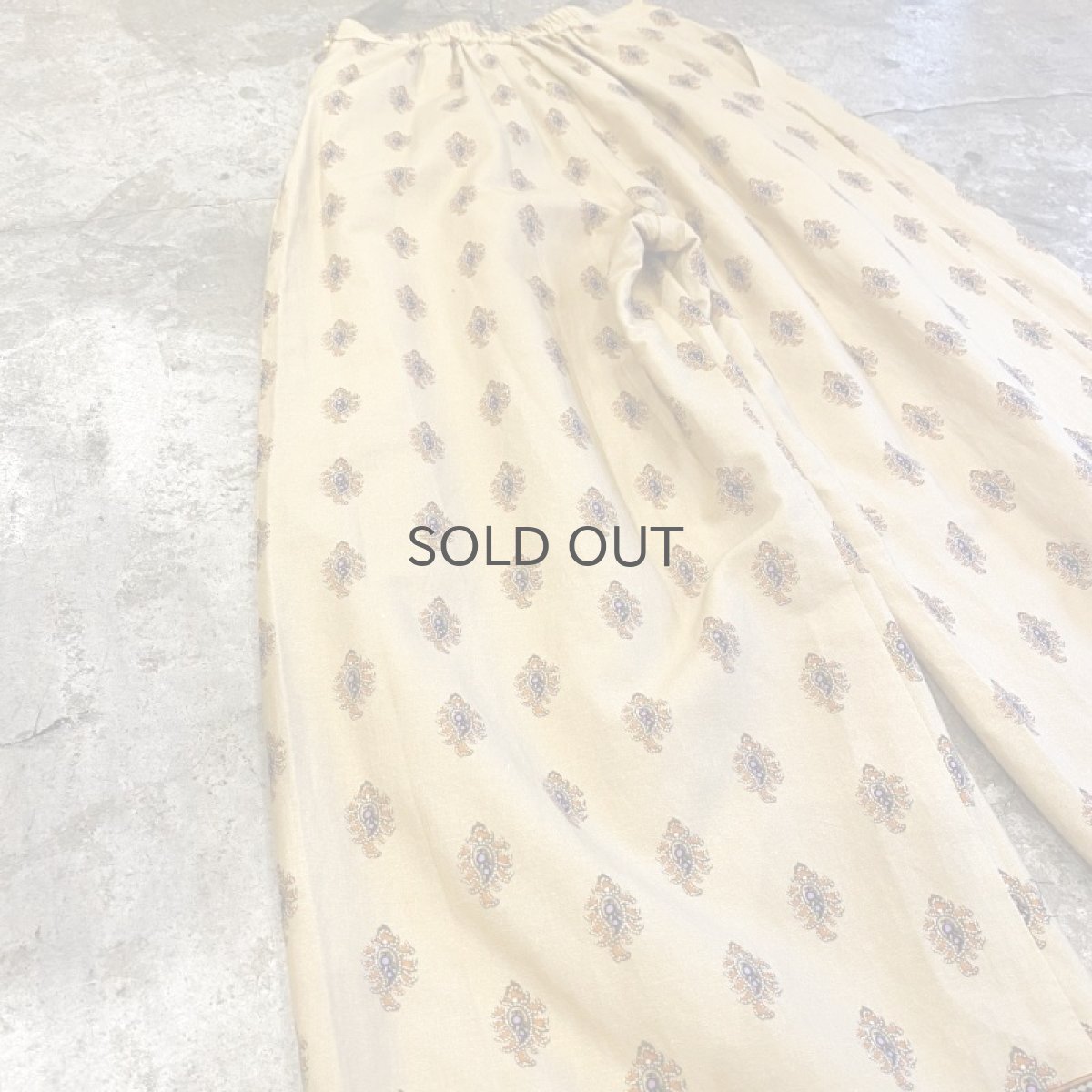 画像8: ALL OVER PATTERN WIDE PANTS / W24~W28 (8)