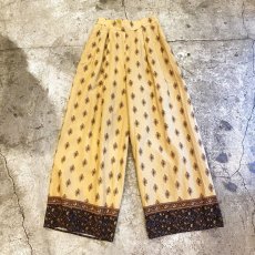 画像1: ALL OVER PATTERN WIDE PANTS / W24~W28 (1)